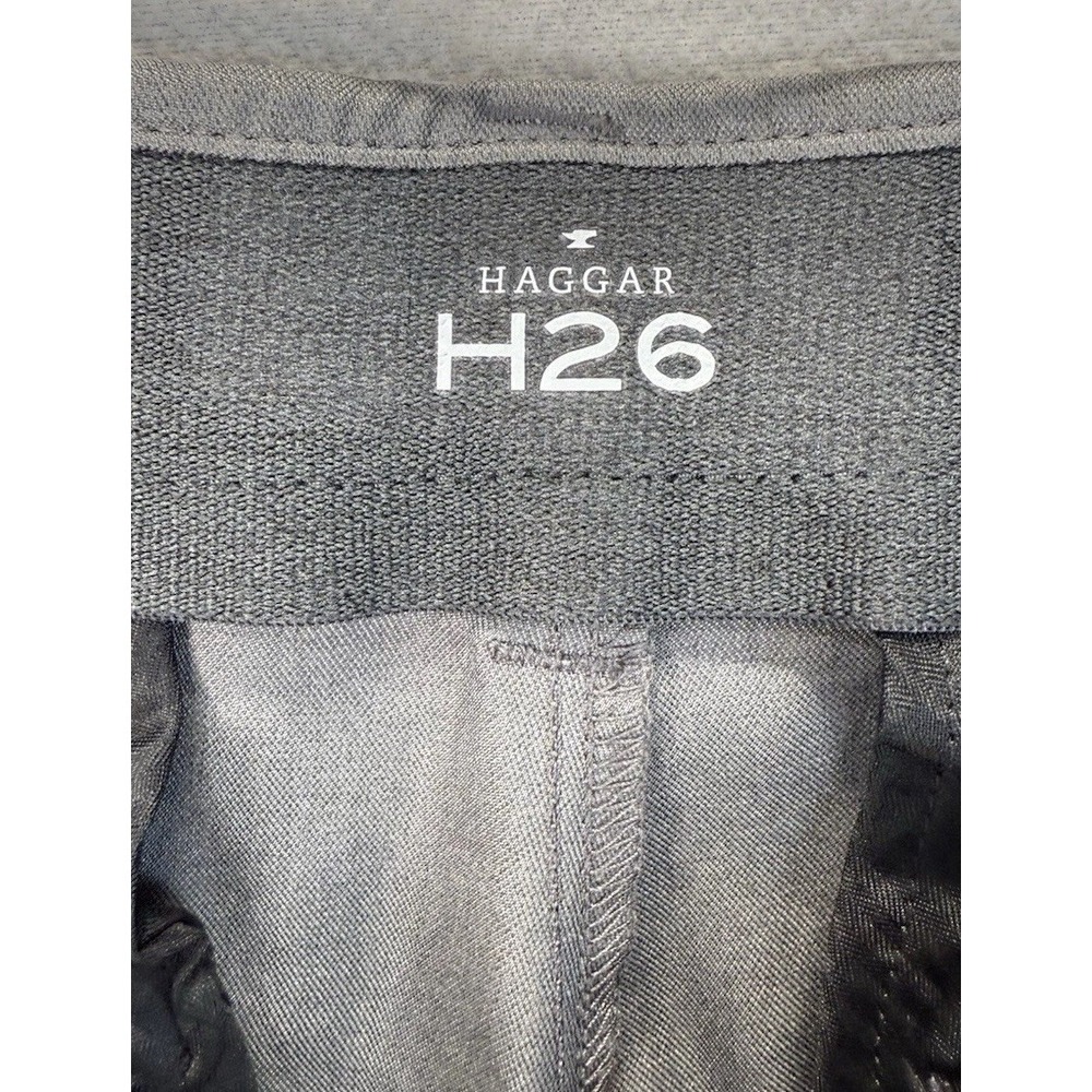 Hagger H26 Men's 32x30 Gray 4 Way Stretch Slim Fit Performance Dress Pants NWT - Picture 7 of 9
